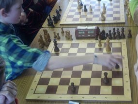 dramatische Endspielsequenz zwischen Paul Hülser (7a) und einem Horkesgath-Schüler