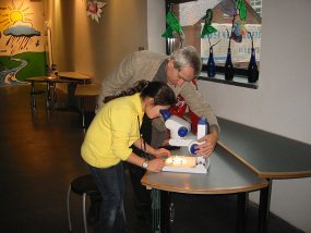 Die Klasse 5b im Museum am Fachtag 2005