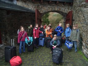 Die 5b auf Klassenfahrt zur Burg Bischofstein