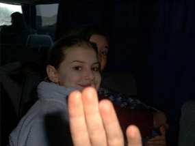 Die Klasse 5a am Fachtag 2003 im Wintersportgebiet