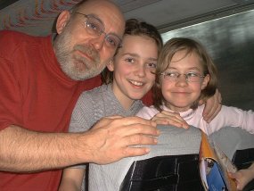 Die Klasse 5a am Fachtag 2003 im Wintersportgebiet