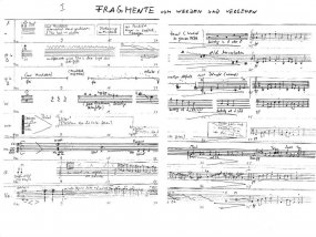 Fragemente vom Werden und Vergehen (Partiturseite)